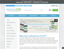 Tablet Screenshot of essense-of-life.com